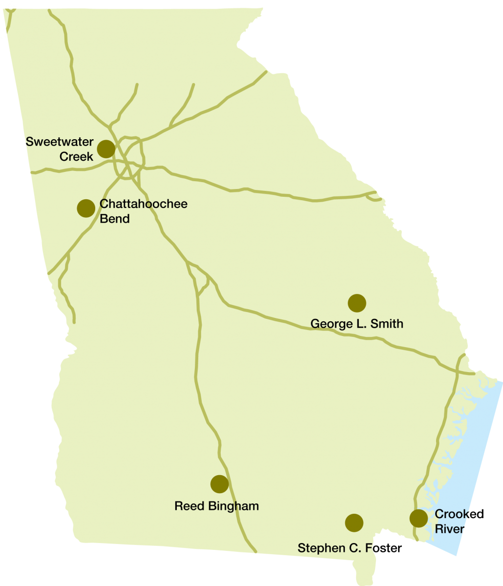 Park Paddlers Park Locations Map