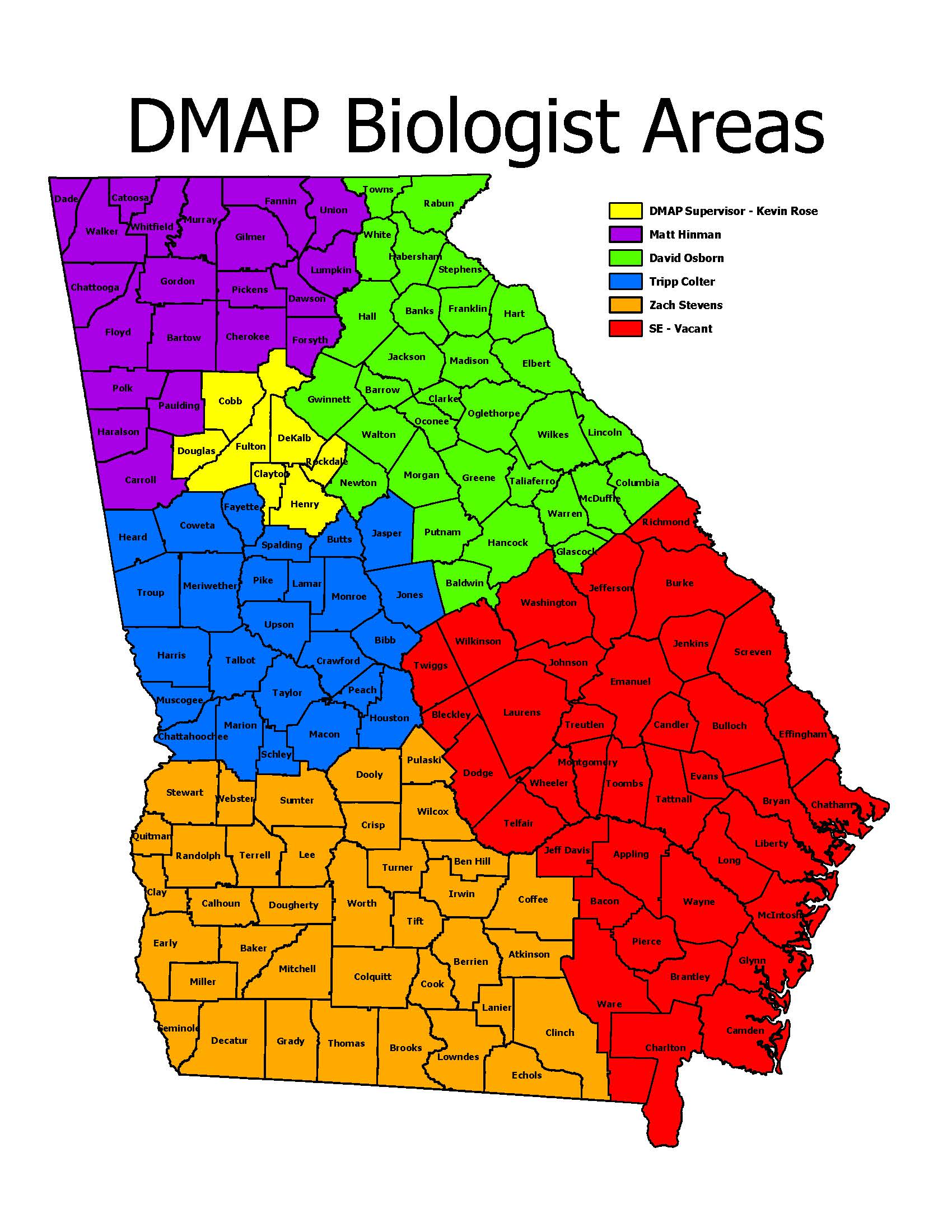 DMAP staff areas