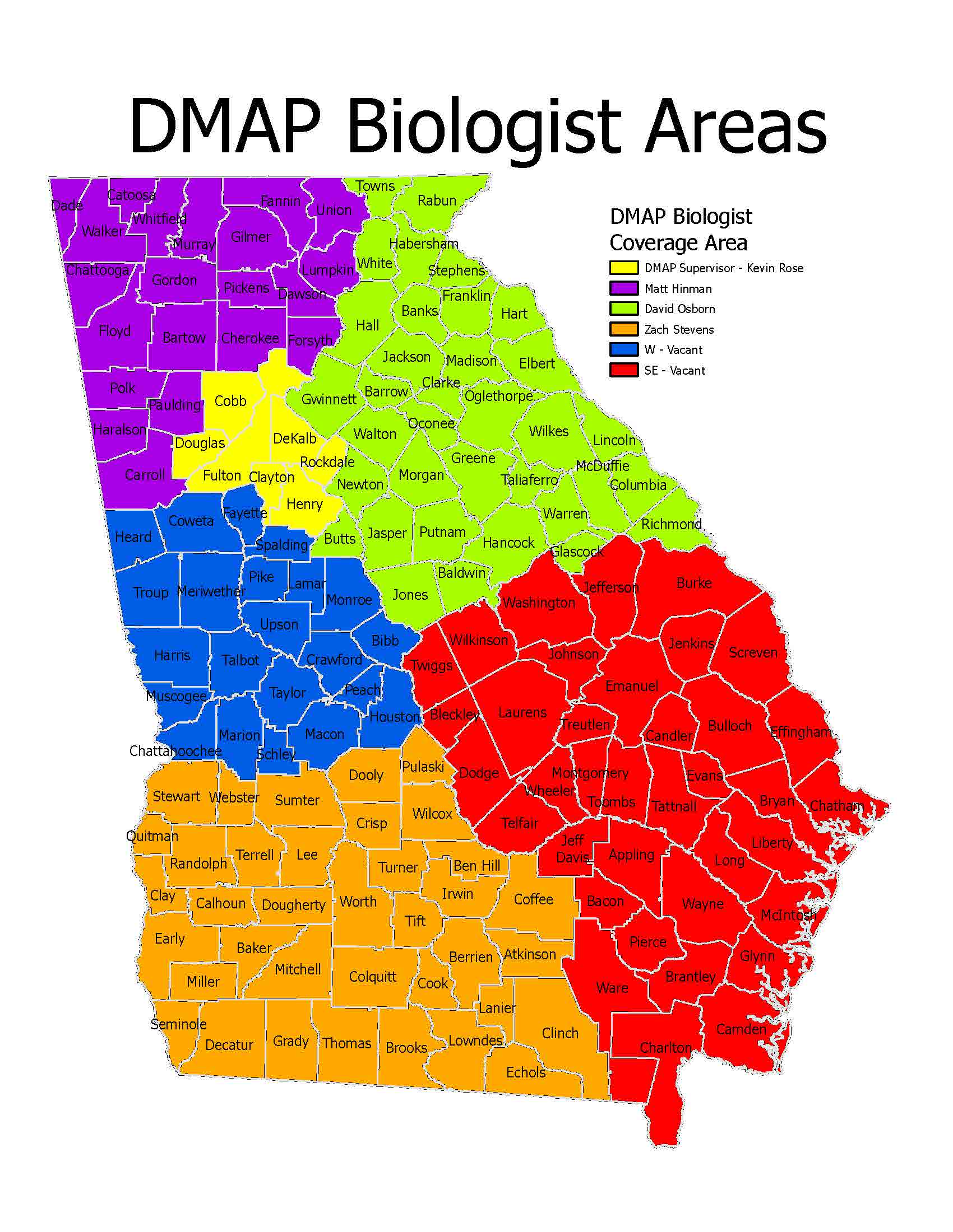 DMAP Biologist Map