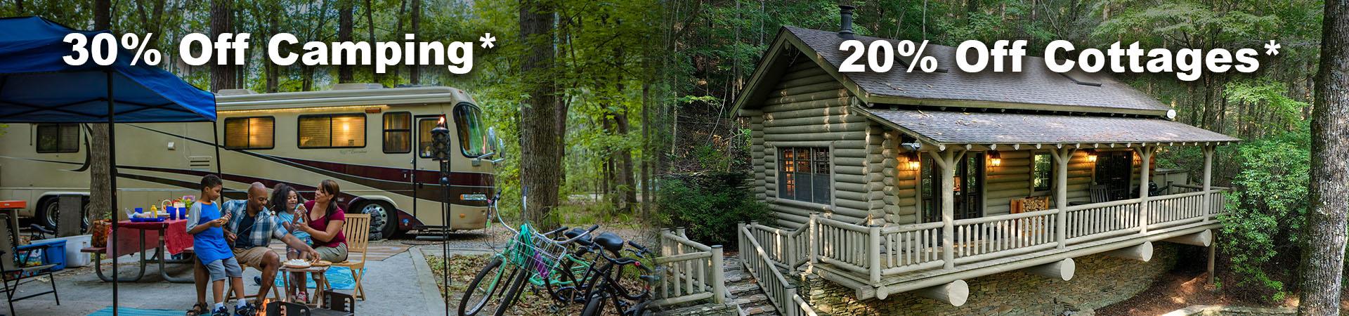 Cottage and Camping Discounts