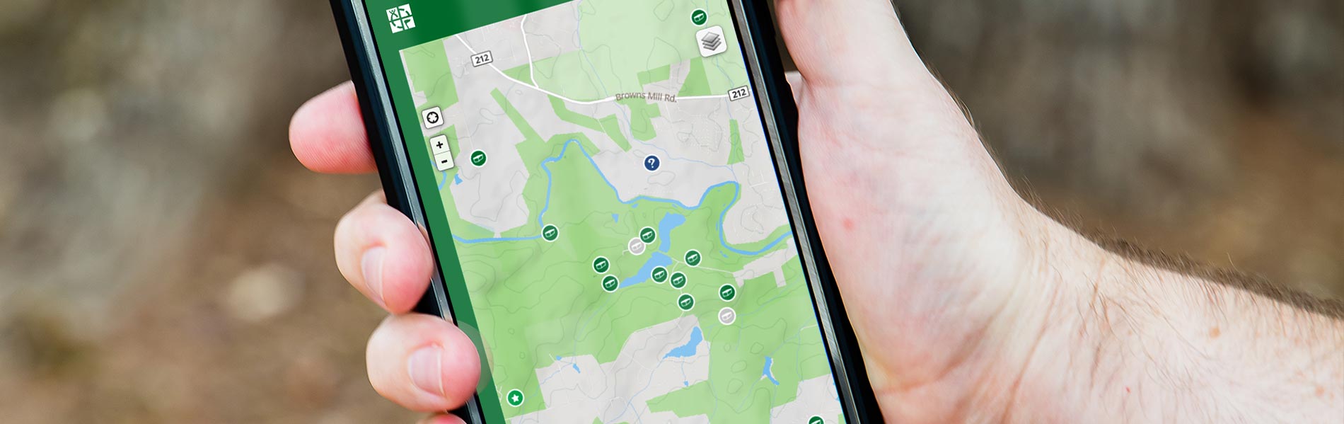 Geocaching on smartphone